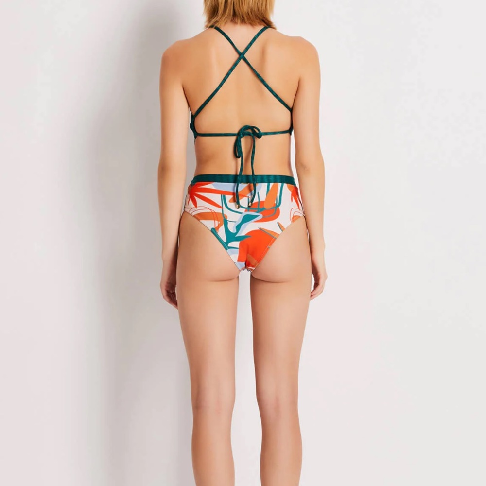 PatBO RIO Cut-Out Swimsuit, Orange, Sz S, NWT - Picture 4 of 5